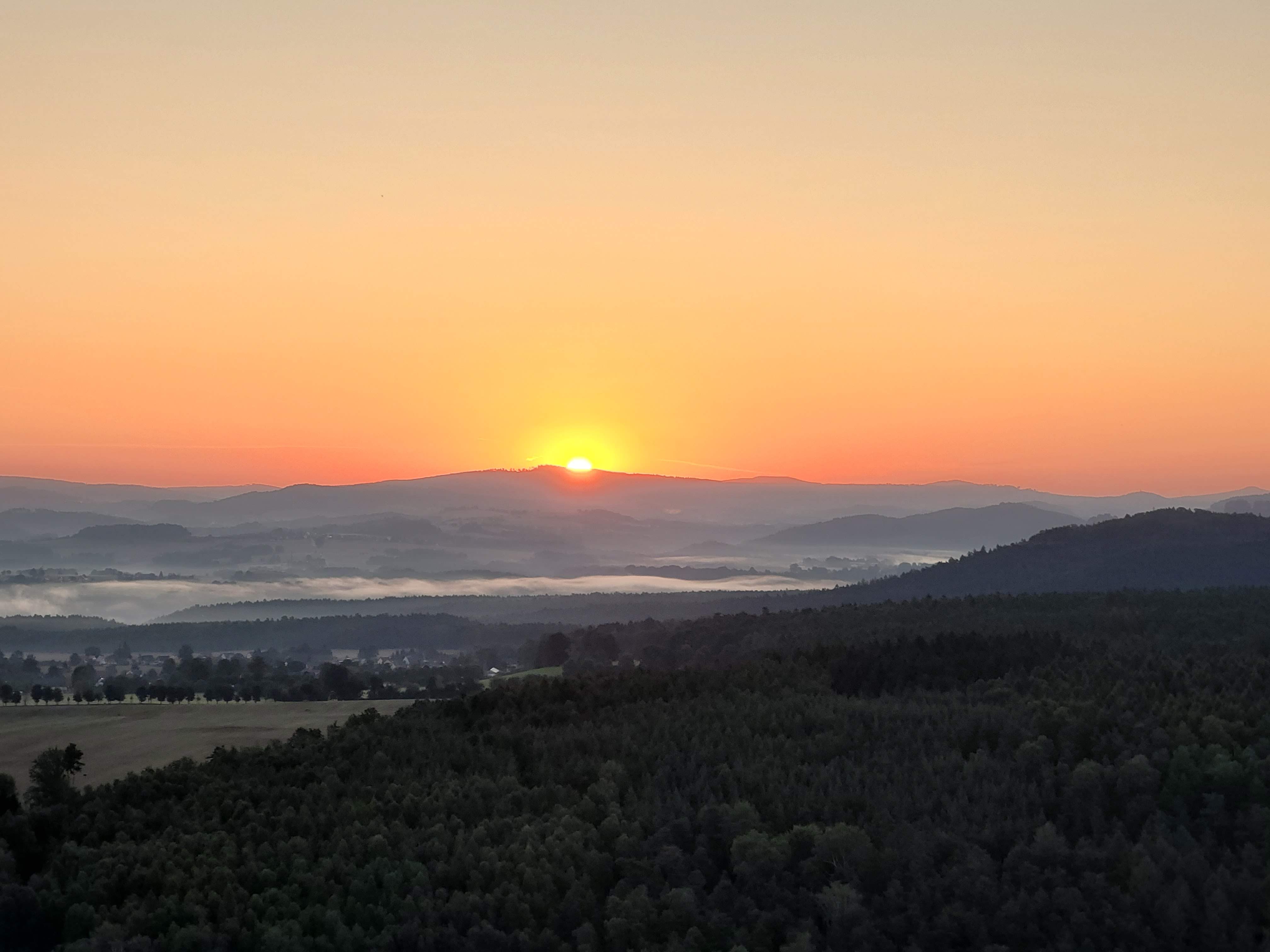 Sonnenaufgang Pfaffenstein