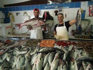 Portugal - Fischhandel in Quarteira